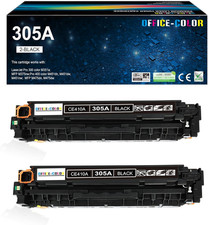 305A Black Toner Cartridge Replacement for HP 305A Black CE410A for Laserjet Pro