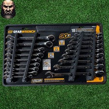 Gearwrench Saemm 90-tooth Pro Combination Ratcheting Wrench Tool Set 18-piece