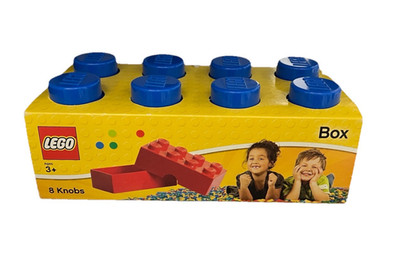 LEGO Box 8 Knobs (4023) Blue - 10 x 20 x 7.5 cm / 3.9 x 7.9 x 3 in