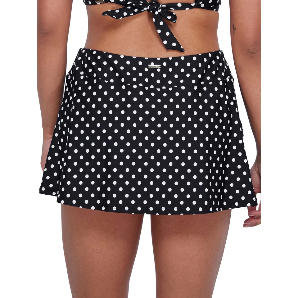 Parte inferior de natación de bikini con falda deportiva estampada atardeceres PUNTO NEGRO, EE. UU. X-Grande Foto 2 de 2