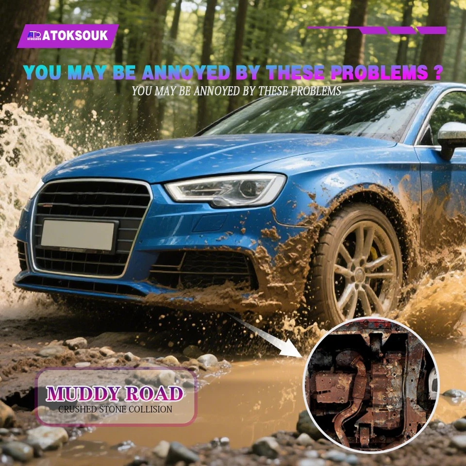 Heavy Duty Skid Plate For Audi A3 2015-2016 Engine Splash Shield Metal Foto 4 de 4