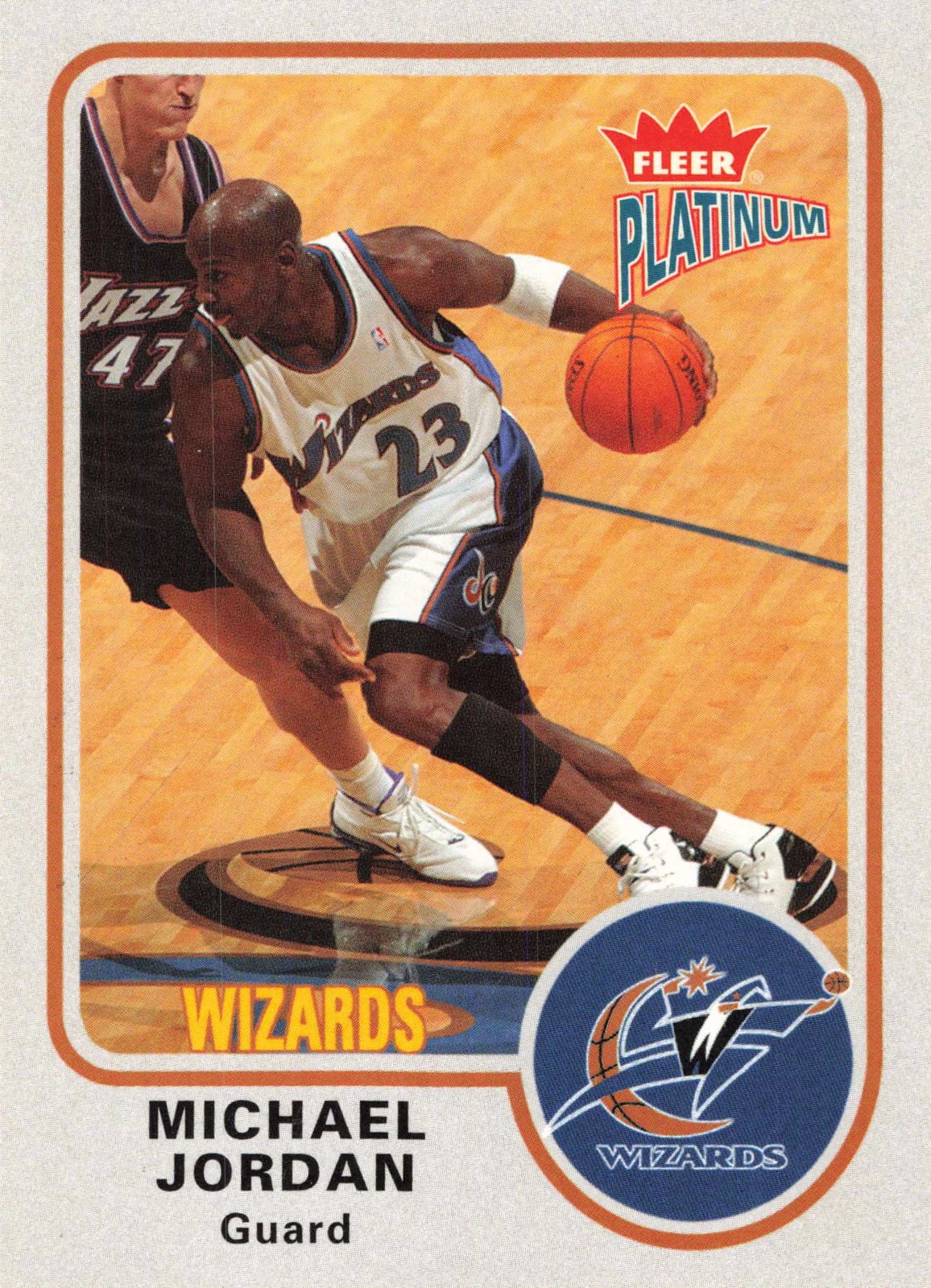 Michael Jordan 2002-03 Fleer Platinum #91 Washington Wizards Basketball