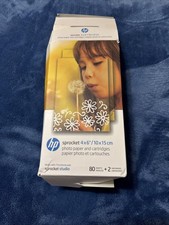 HP Sprocket Studio 4x6 Glossy Photo Paper  1 Cartridge, 60 Sheets