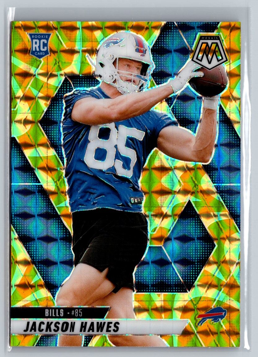 2025 Panini Mosaic #334 Jackson Hawes Mosaic Reactive Yellow
