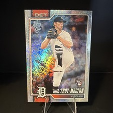 Troy Melton 2026 Topps Series 1 Foil Rookie #212 Detroit Tigers