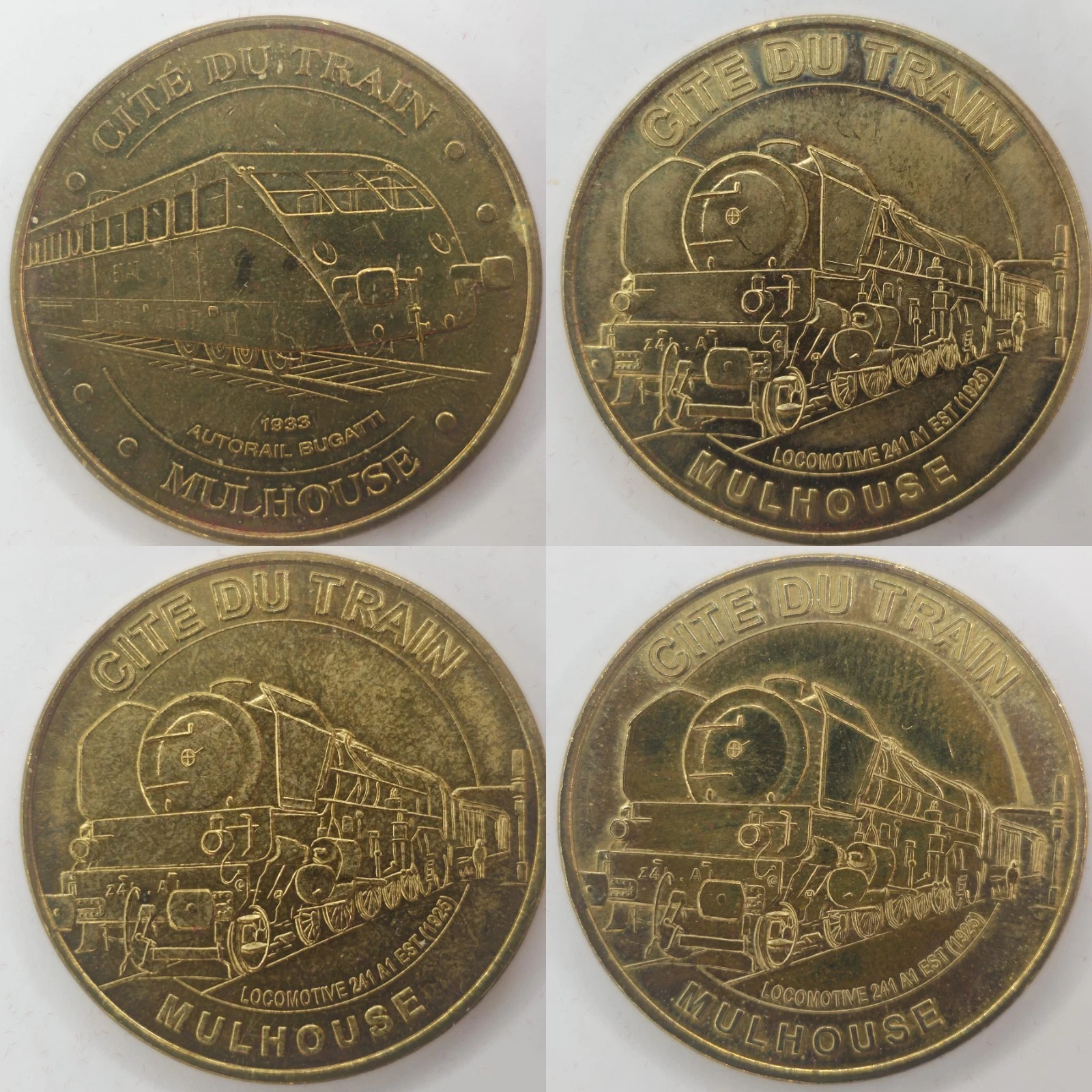 Haut-Rhin 68 - Lot Jetons Touristiques Médailles Souvenirs Monnaie de Paris