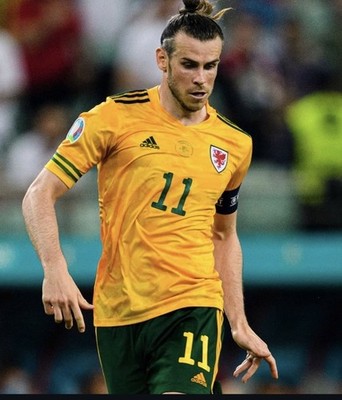 Adidas 2021 Wales National Team Jersey  Soccer Away #11 Gareth Bale Sz Large