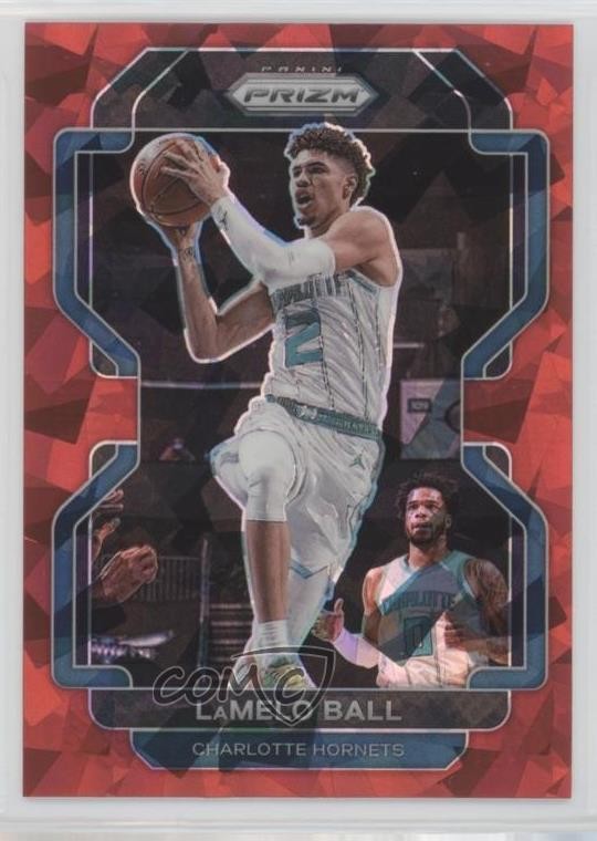 2021-22 Panini Prizm Red Ice Prizm LaMelo Ball #185 12xq