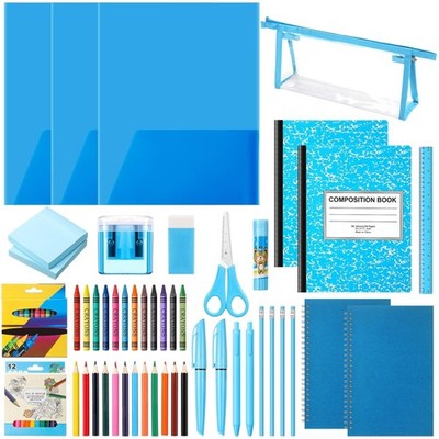 All-in-One School Supplies Kit   48 Portable Essentials for Every Student