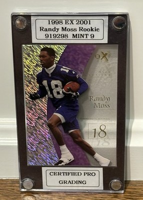 1998 Skybox E-X2001 Card #55 RANDY MOSS RC HOF CPG 9 MINT Vikings Patriots