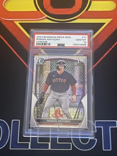 2023 BOWMAN MEGA BOX CHROME #71 ROMAN ANTHONY PSA 10
