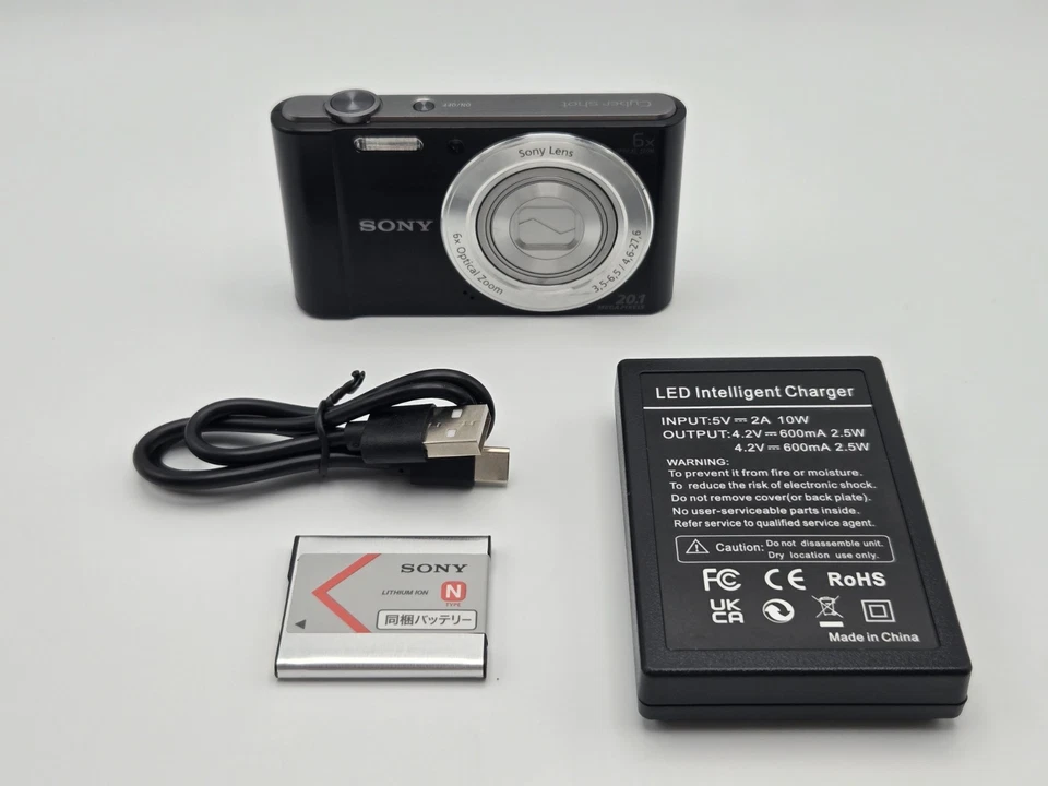 [MINT] SONY Cyber-shot DSC-W810 Black 20.1MP Compact Digital Camera From Japan - Image 2 of 4