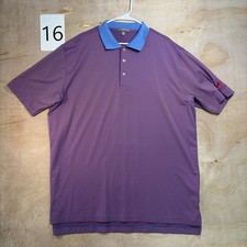 Peter Millar Summer Comfort Polo Shirt Mens XXL Red Blue Striped Golf Logo