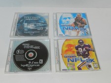 Lot of 4 Sega Dreamcast Games Lot NFL NBA NHL Test Drive 2k Tested