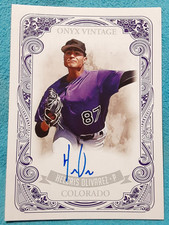 Helcris Olivarez - Blue ink Auto - 2021 Onyx Vintage #VAHO - Kansas City Royals