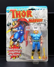 Product Image: Vtg 1991 Toy Biz Marvel Super Heroes Thor Action Figure Smashing Hammer MOC