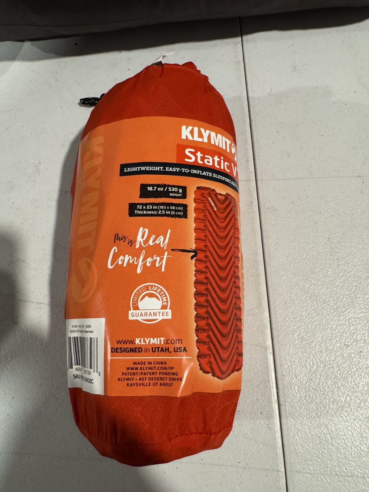 Almohadilla para dormir Klymit aislante estática V Luxe