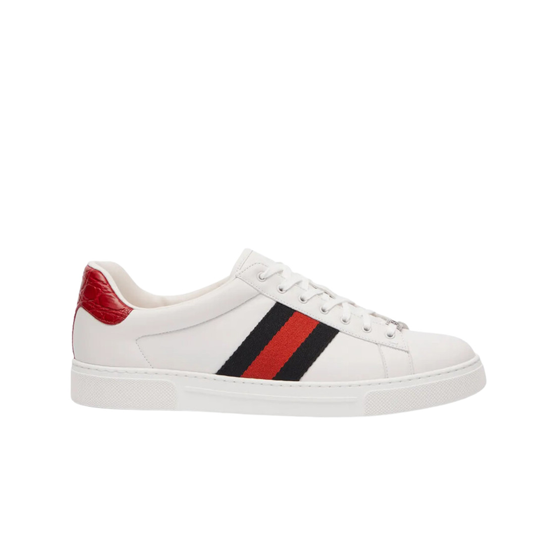 Gucci Ace Sneakers with Web White Red Green