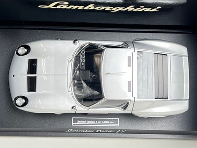 Kyosho 1/18 Lamborghini Miura P400 SV Silver Diecast Model w
