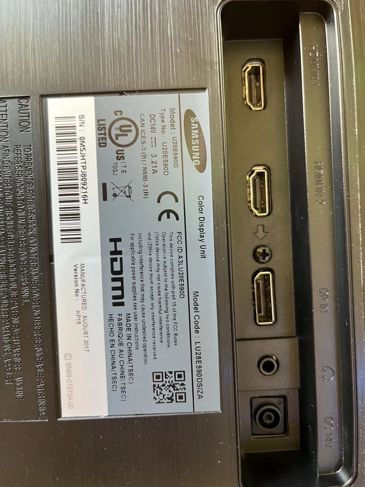 SAMSUNG 28" Ultra HD LED Monitor - LU28E590DS/ZA - Image 2 of 4