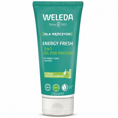 Men's Energy Fresh 3in1 Shower Gel 200ml (Weleda) - Image 8