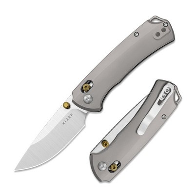 Kizer T1 CD Folding Pocket Knife M390 Blade Titanium Handle Ki3490.2CDA1 Camping