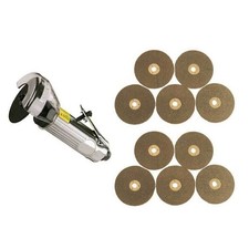 3" AIR CUT OFF TOOL GRINDER CUTTER TOOLS + 11 CUTTING DISCS