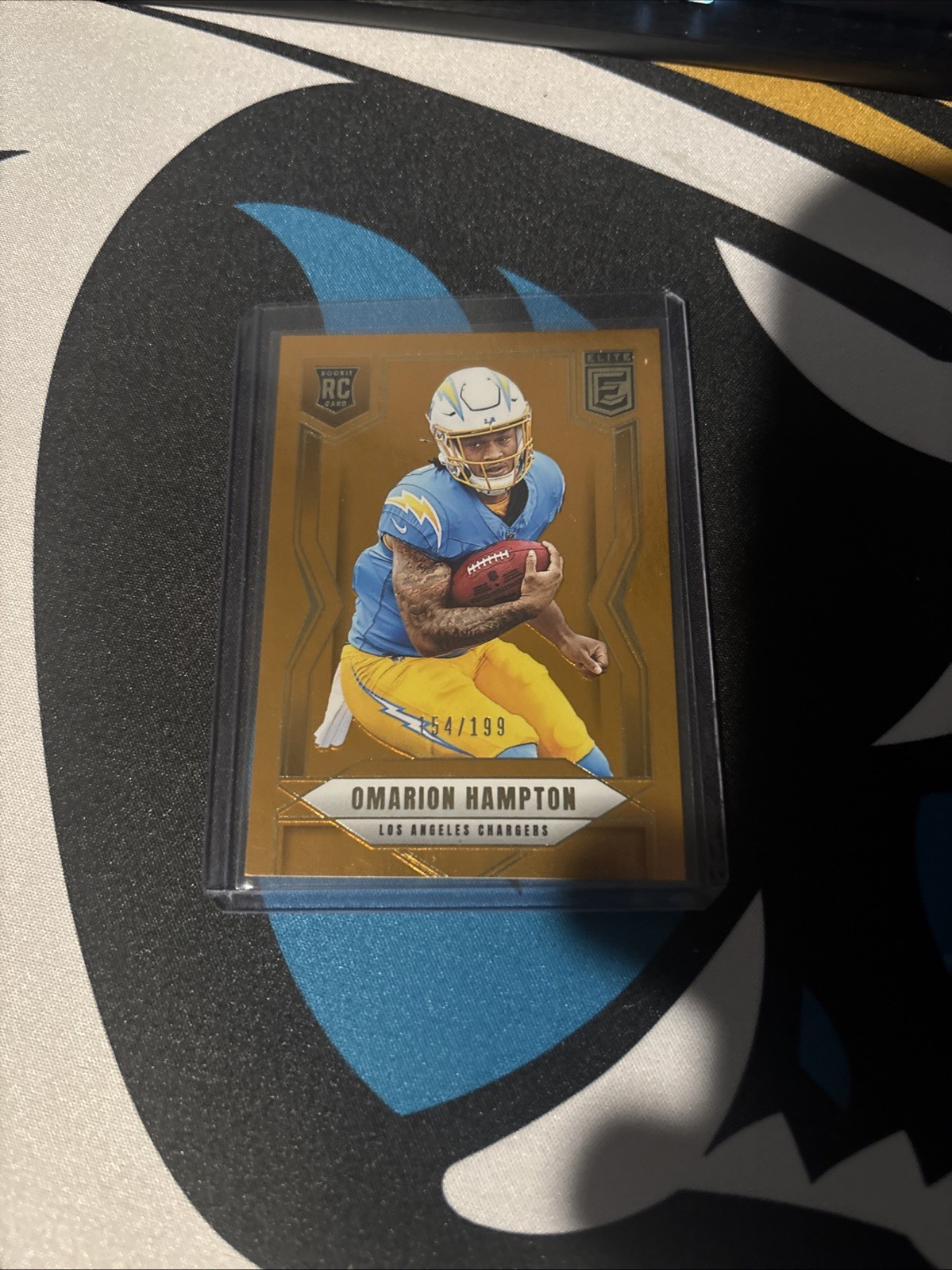 2025 Panini Donruss Elite - Rookies Omarion Hampton #132 Orange /199 (RC)