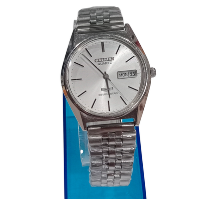 Vintage Citizen Quartz 7 Seven Star 4-140435y Watch Japan for sale