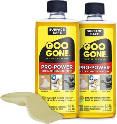Goo Gone Pro Power Adhesive Remover 2 Pack Citrus + Scraper Tool