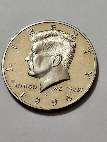 1996 S PROOF CLAD KENNEDY HALF DOLLAR PROOF STRIKE
