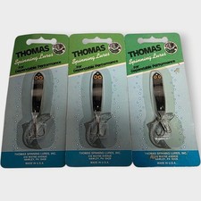 LOT 3 NEW- Vintage BLACK Thomas Spinning Lures 1/8th EEL EARLY ON CARDS NOS RARE