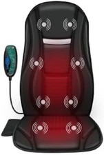 Back Massager with Heat, Massage Chair Pad with 8 Vibration Nodes, Deep Tissue M