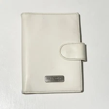 Dolce & Gabbana Designer Y2K Agenda Cover Planner in White Patent Leather