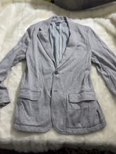 DKNY Pure Men  s Wool Grey Blazer Jacket Size M