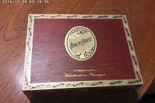 cigar box--J.C.NEWMAN --BRICKHOUSE red MIGHTY MIGHTY brand 9.50"x7.50"x3.25"