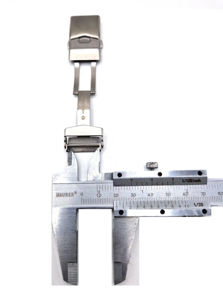 Fibbia Chiusura Bracciale Clasp Orologio da 18mm 20mm Acciaio Inox 316 Cinturino - Immagine 4 di 4