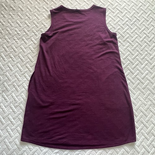 32 Degrees Cool Women’s Maroon Sleeveless Soft Sweatshirt Pockets Dress, Size XL - Picture 11 of 11