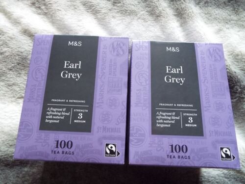 M&S Earl Grey Tea Bags 2x100 Bags Marks & Spencer 200 teabags total BB 9/26