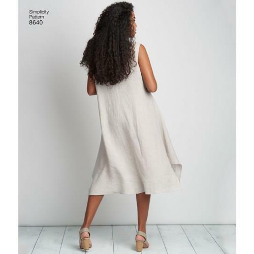 Simplicity Sewing Pattern 8640 Misses Womens Dress Tunic Size 10-18 Uncut - Picture 5 of 9