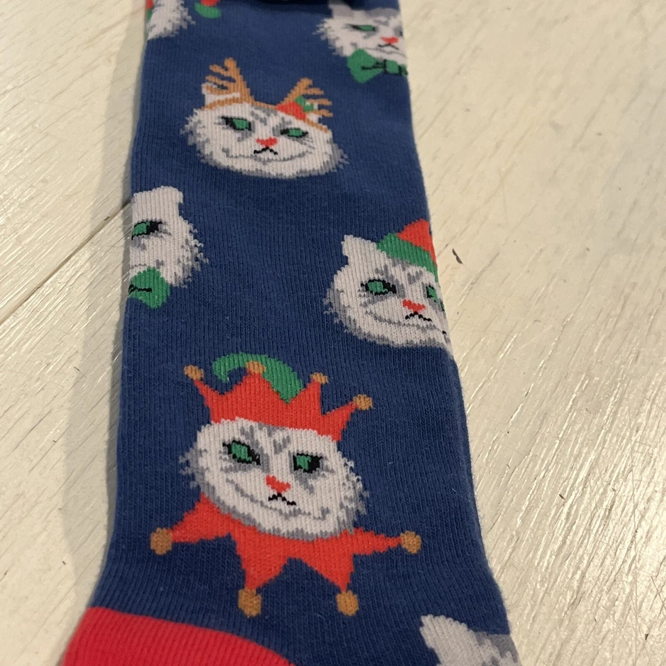 Calcetines hasta la rodilla Sock It To Me Junior Novedad Gatos ~ NUEVOS CON ETIQUETAS Foto 2 de 4