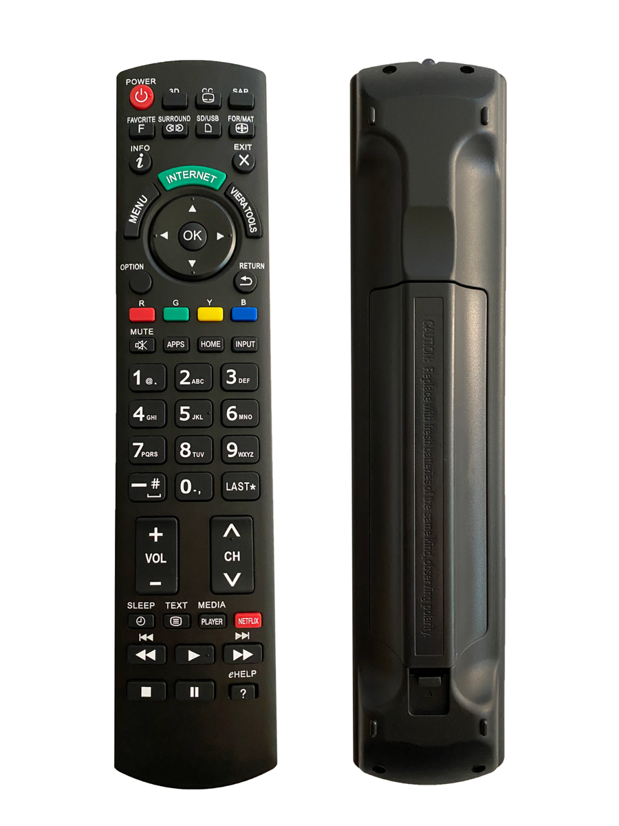 Telecomando Sostituzione AULCMEET Per TV Panasonic Viera – Modelli TX, TX-L, TC – N2QAYB000816 (Nero) - 3