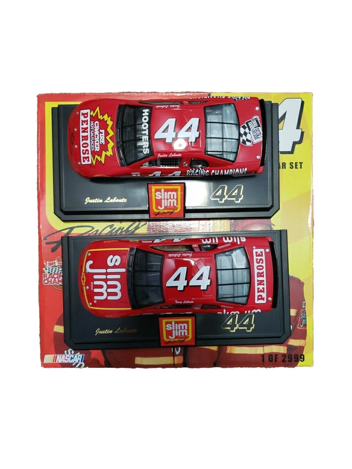 1999 RACING CHAMPIONS 1/24 SLIM JIM RACING TERRY & JUSTIN LABONTE 2 CONJUNTO DE CARROS - Imagem 2 de 4