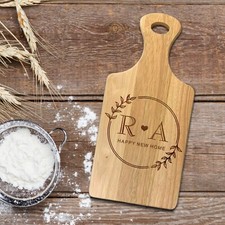 New Home Personalised Wooden Cheese Board Chopping Board Housewarming Present