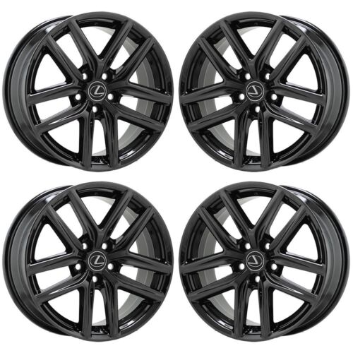18" Lexus IS200 250 300 350 F-Sport Black Chrome Wheels 74292 74293 EXCHANGE