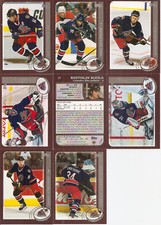 2002-03 Topps Hockey Columbus Blue Jackets Team Set - Regular Silver Foil (8)