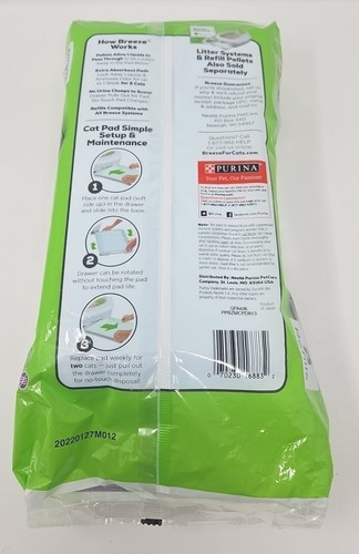 Cat Litter Breeze Pads Refill Pack Multi Cat Litter Pads - 8 ct. Factory Sealed  - Picture 2 of 3