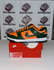 Size 10.5 - Nike Dunk Low Miami Hurricanes