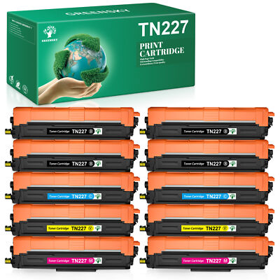 TN227 Black Color Toner replacement for Brother HL-L3270CDW HL-L3290CDW Lot