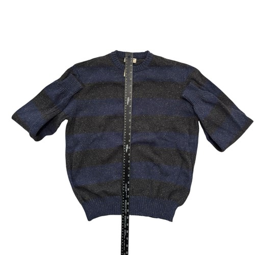 Dockers Crewneck Sweater Blue & Gray Stripe Heather Size Medium - Picture 5 of 6